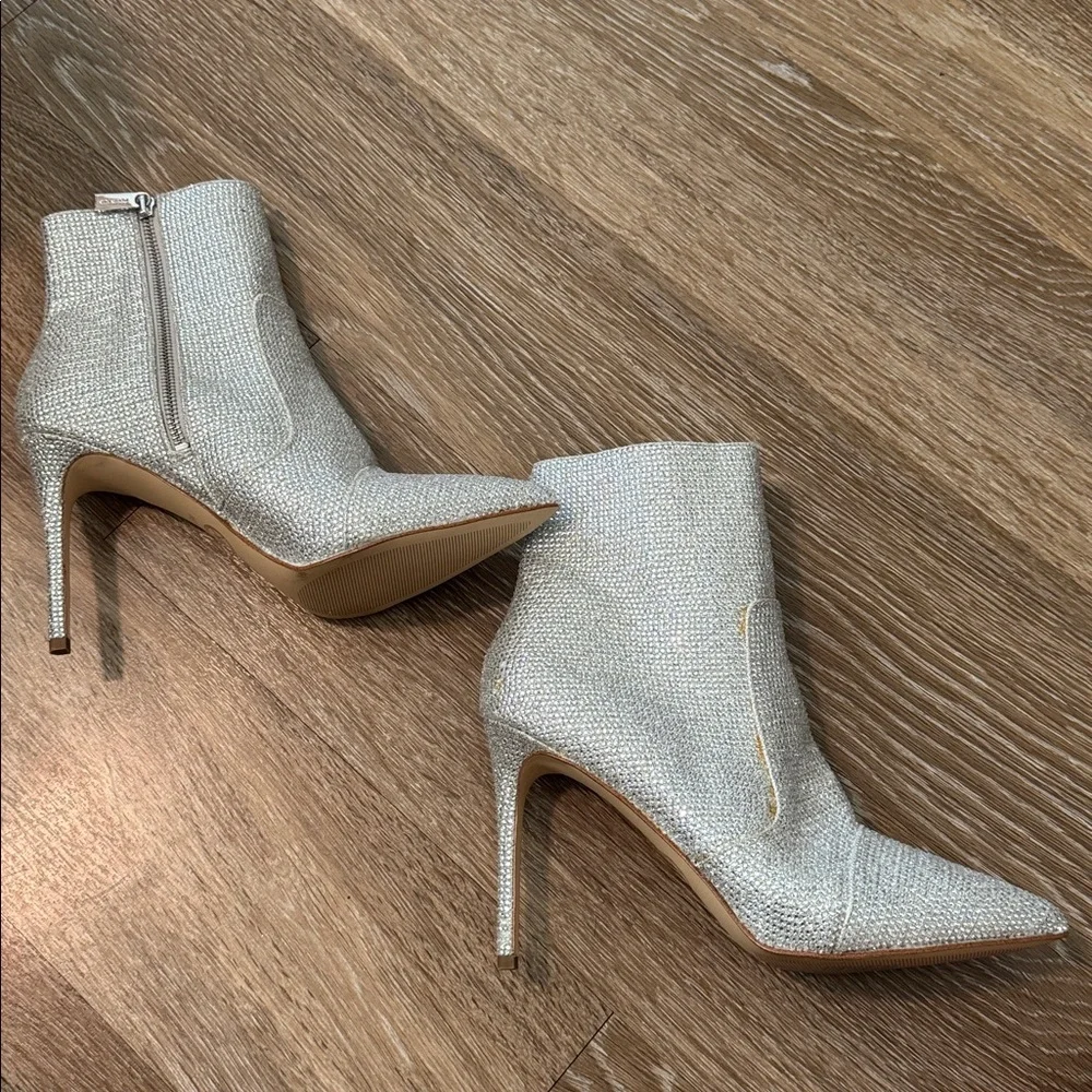 Michael Kors Sequined Heeled Booties - Picture 3 of 7